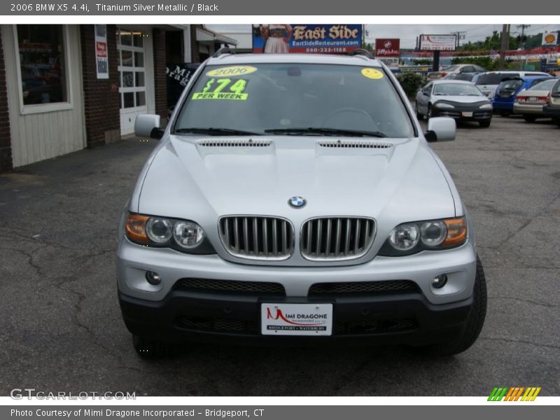 Titanium Silver Metallic / Black 2006 BMW X5 4.4i