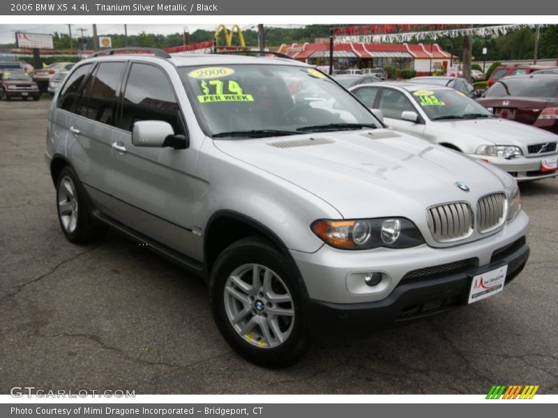 Titanium Silver Metallic / Black 2006 BMW X5 4.4i
