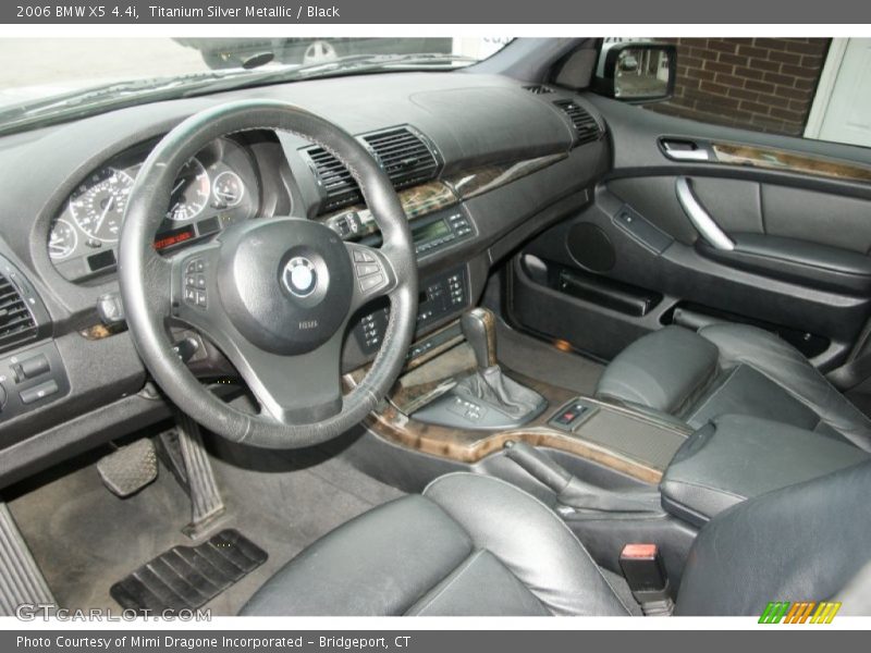 Titanium Silver Metallic / Black 2006 BMW X5 4.4i