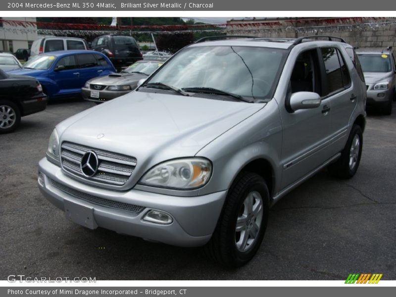Brilliant Silver Metallic / Charcoal 2004 Mercedes-Benz ML 350 4Matic