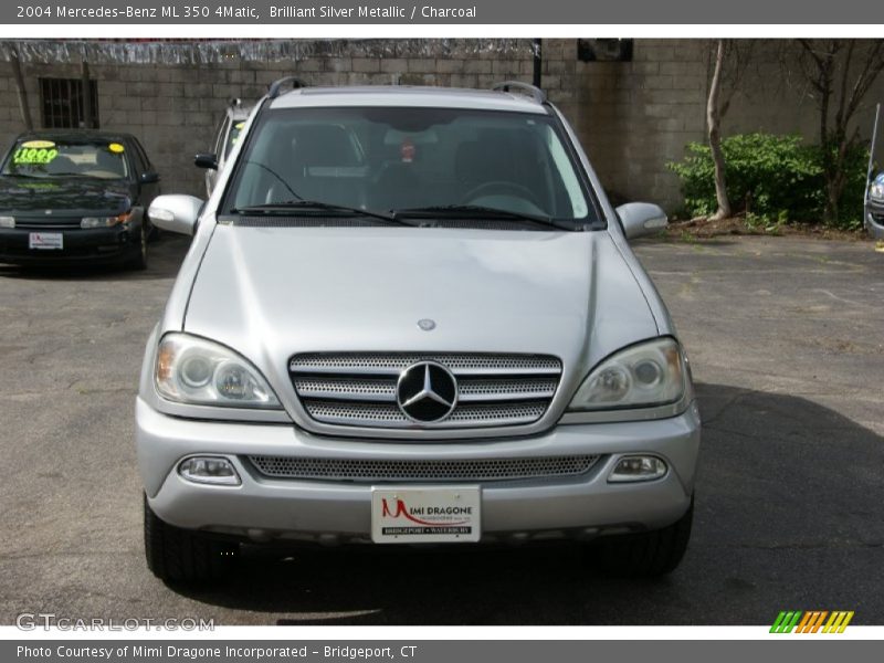 Brilliant Silver Metallic / Charcoal 2004 Mercedes-Benz ML 350 4Matic