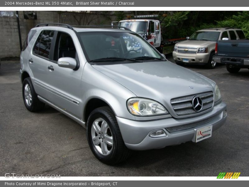 Brilliant Silver Metallic / Charcoal 2004 Mercedes-Benz ML 350 4Matic