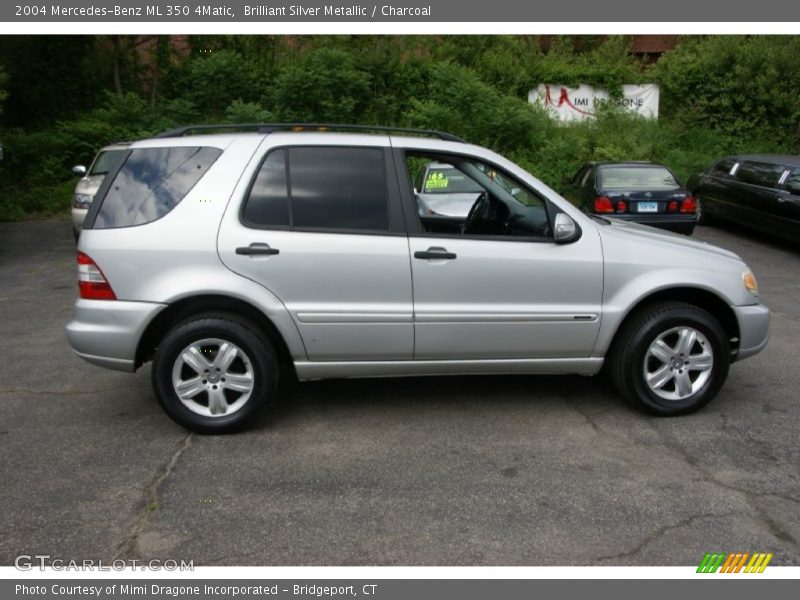 Brilliant Silver Metallic / Charcoal 2004 Mercedes-Benz ML 350 4Matic