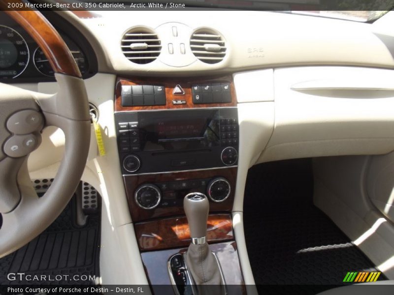 Arctic White / Stone 2009 Mercedes-Benz CLK 350 Cabriolet