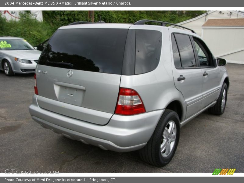 Brilliant Silver Metallic / Charcoal 2004 Mercedes-Benz ML 350 4Matic