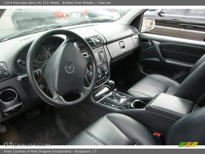 Brilliant Silver Metallic / Charcoal 2004 Mercedes-Benz ML 350 4Matic
