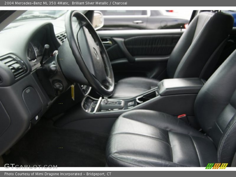 Brilliant Silver Metallic / Charcoal 2004 Mercedes-Benz ML 350 4Matic