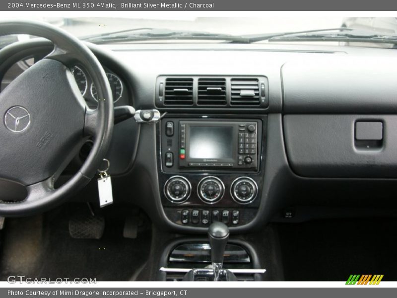 Brilliant Silver Metallic / Charcoal 2004 Mercedes-Benz ML 350 4Matic