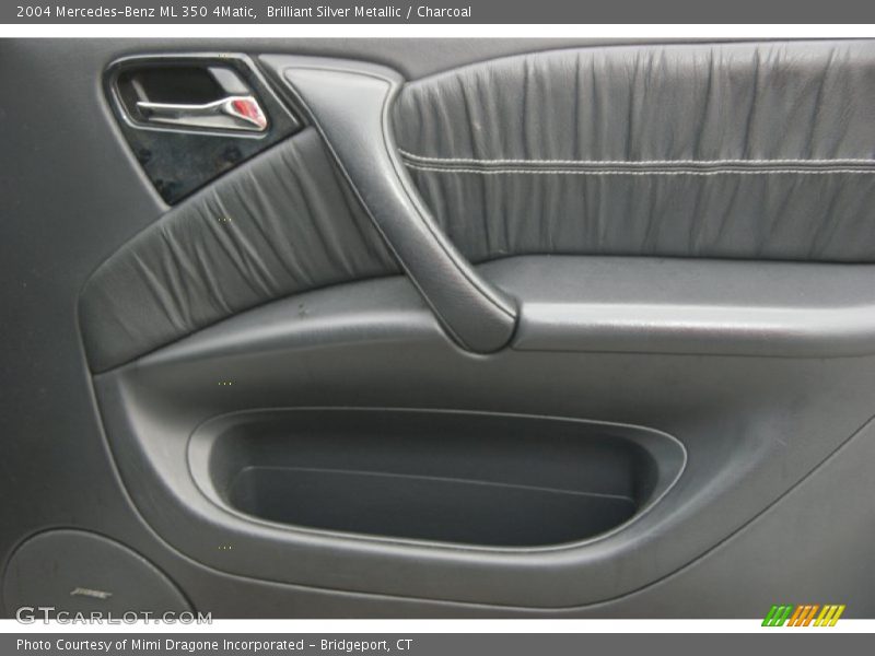 Brilliant Silver Metallic / Charcoal 2004 Mercedes-Benz ML 350 4Matic