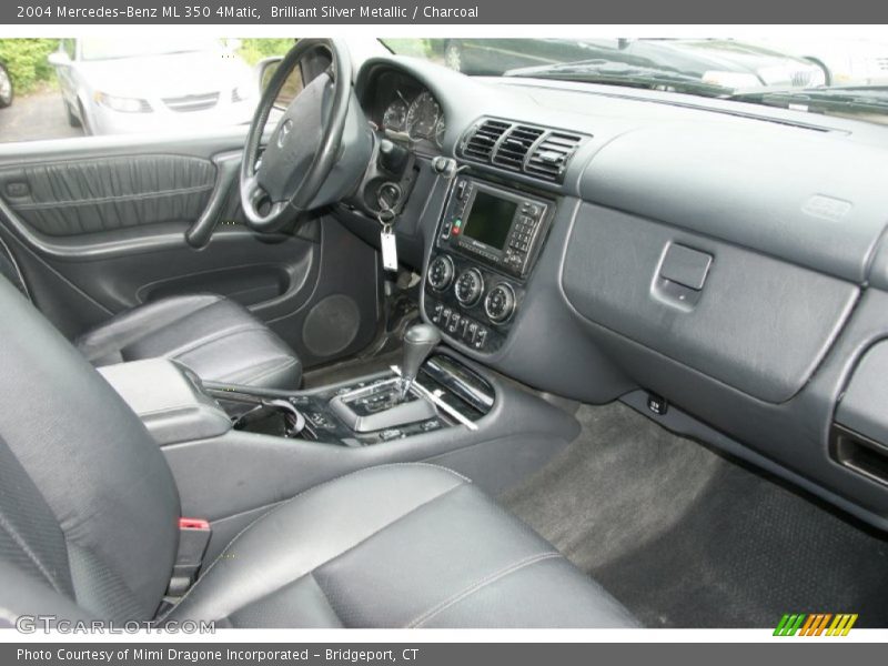 Brilliant Silver Metallic / Charcoal 2004 Mercedes-Benz ML 350 4Matic