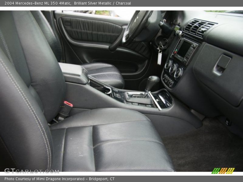 Brilliant Silver Metallic / Charcoal 2004 Mercedes-Benz ML 350 4Matic