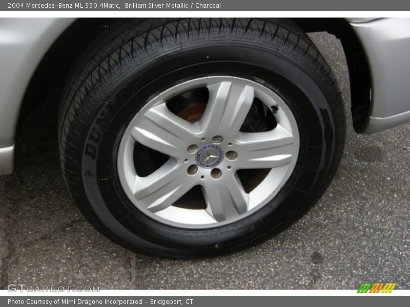 Brilliant Silver Metallic / Charcoal 2004 Mercedes-Benz ML 350 4Matic