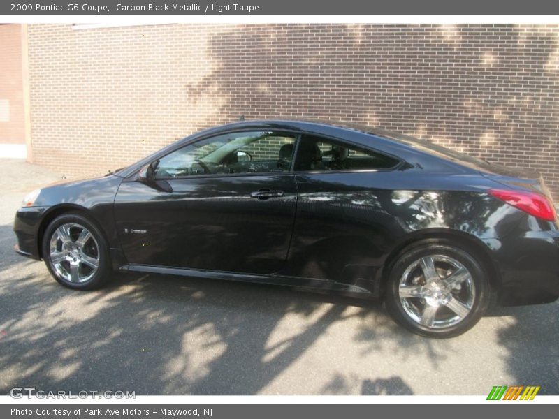 Carbon Black Metallic / Light Taupe 2009 Pontiac G6 Coupe