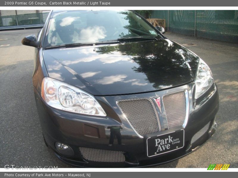 Carbon Black Metallic / Light Taupe 2009 Pontiac G6 Coupe