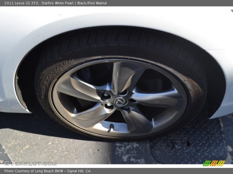 Starfire White Pearl / Black/Red Walnut 2011 Lexus GS 350