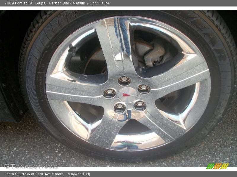 Carbon Black Metallic / Light Taupe 2009 Pontiac G6 Coupe