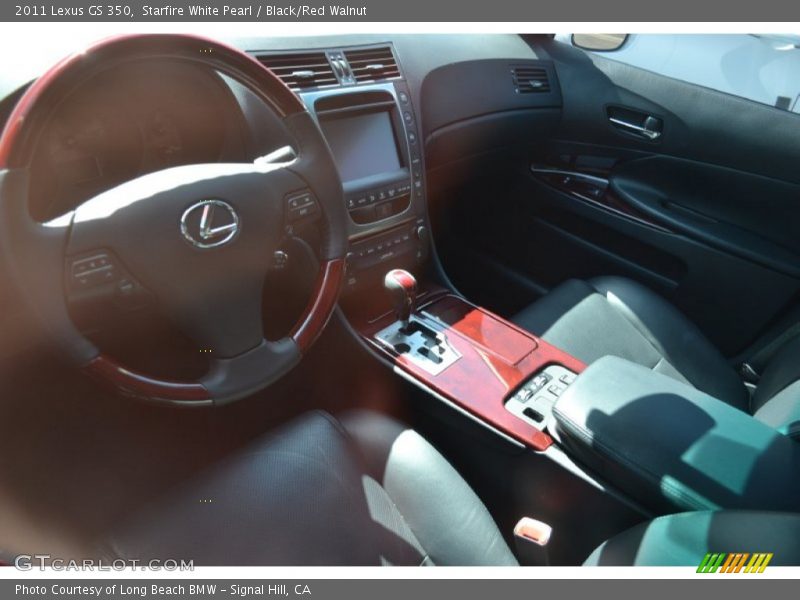 Starfire White Pearl / Black/Red Walnut 2011 Lexus GS 350