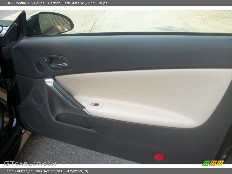 Carbon Black Metallic / Light Taupe 2009 Pontiac G6 Coupe