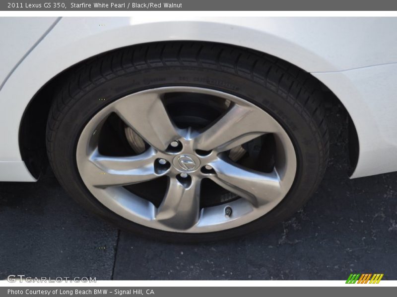 Starfire White Pearl / Black/Red Walnut 2011 Lexus GS 350