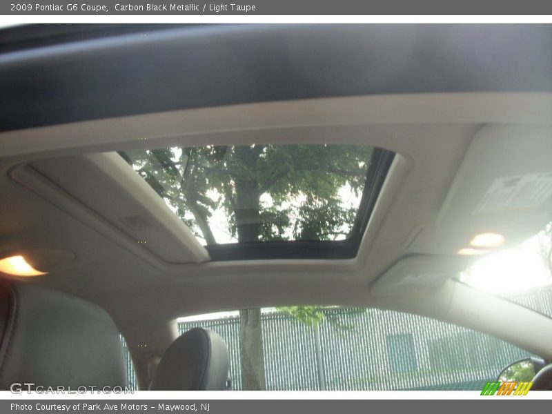 Carbon Black Metallic / Light Taupe 2009 Pontiac G6 Coupe