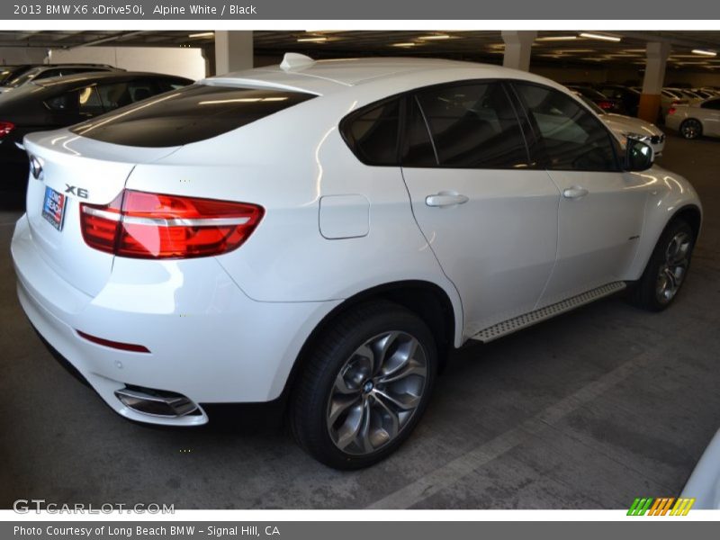 Alpine White / Black 2013 BMW X6 xDrive50i