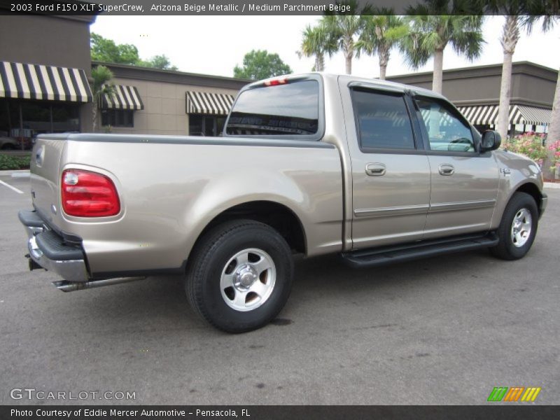 Arizona Beige Metallic / Medium Parchment Beige 2003 Ford F150 XLT SuperCrew