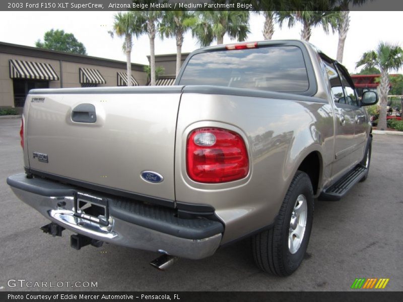 Arizona Beige Metallic / Medium Parchment Beige 2003 Ford F150 XLT SuperCrew