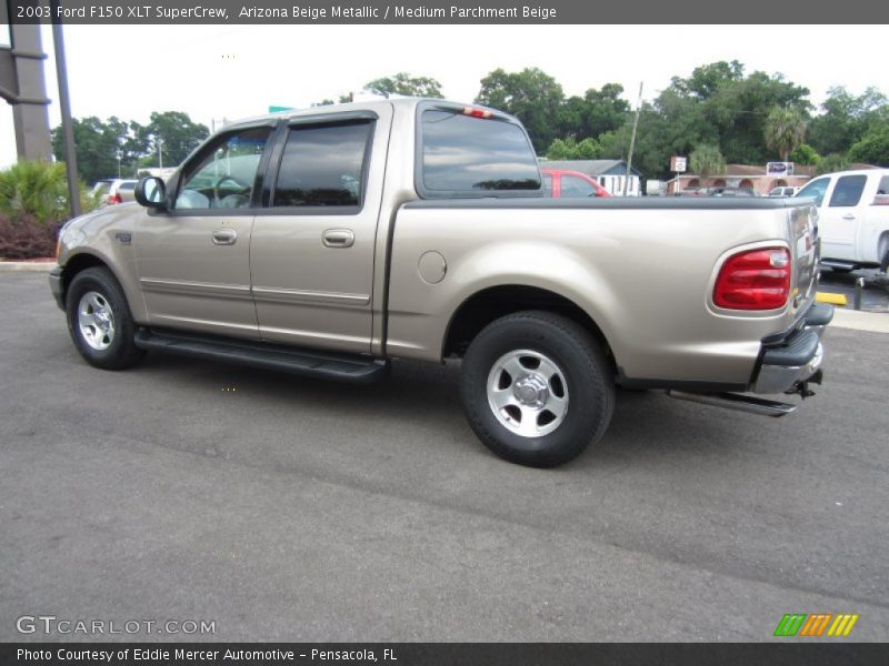 Arizona Beige Metallic / Medium Parchment Beige 2003 Ford F150 XLT SuperCrew