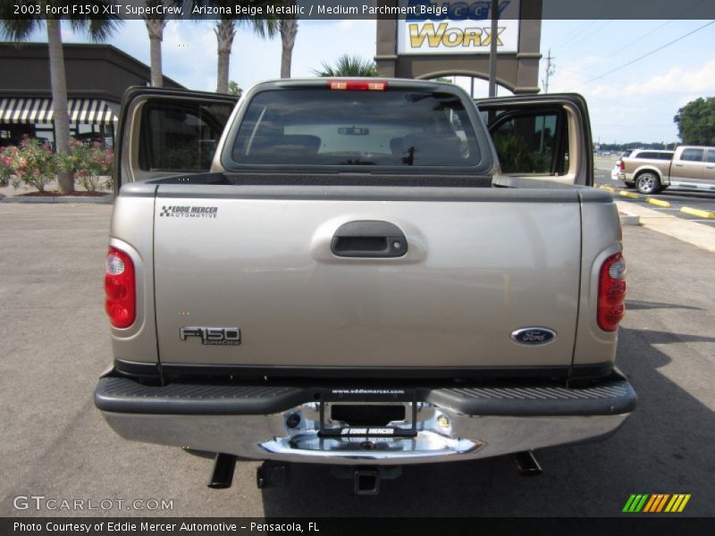 Arizona Beige Metallic / Medium Parchment Beige 2003 Ford F150 XLT SuperCrew