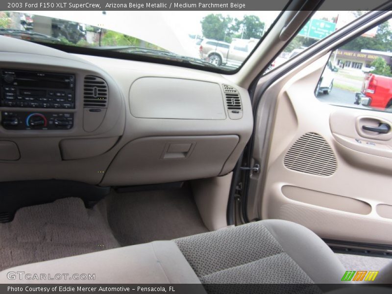 Arizona Beige Metallic / Medium Parchment Beige 2003 Ford F150 XLT SuperCrew