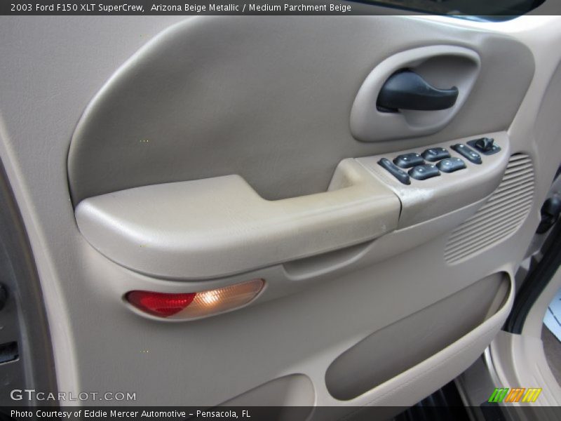 Arizona Beige Metallic / Medium Parchment Beige 2003 Ford F150 XLT SuperCrew