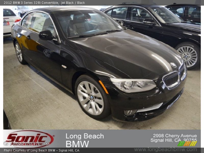 Jet Black / Black 2012 BMW 3 Series 328i Convertible