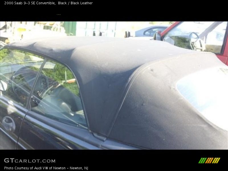 Black / Black Leather 2000 Saab 9-3 SE Convertible