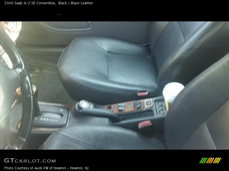 Black / Black Leather 2000 Saab 9-3 SE Convertible