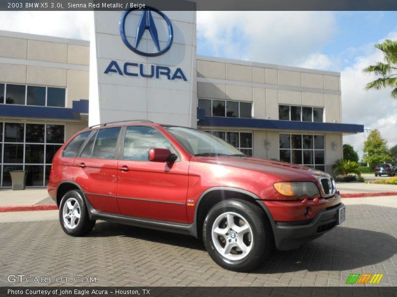 Sienna Red Metallic / Beige 2003 BMW X5 3.0i