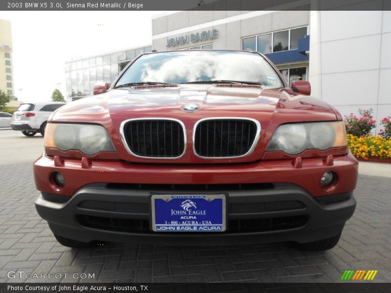 Sienna Red Metallic / Beige 2003 BMW X5 3.0i