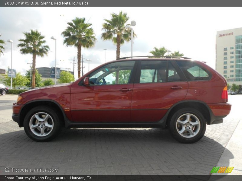 Sienna Red Metallic / Beige 2003 BMW X5 3.0i