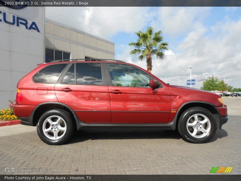 Sienna Red Metallic / Beige 2003 BMW X5 3.0i