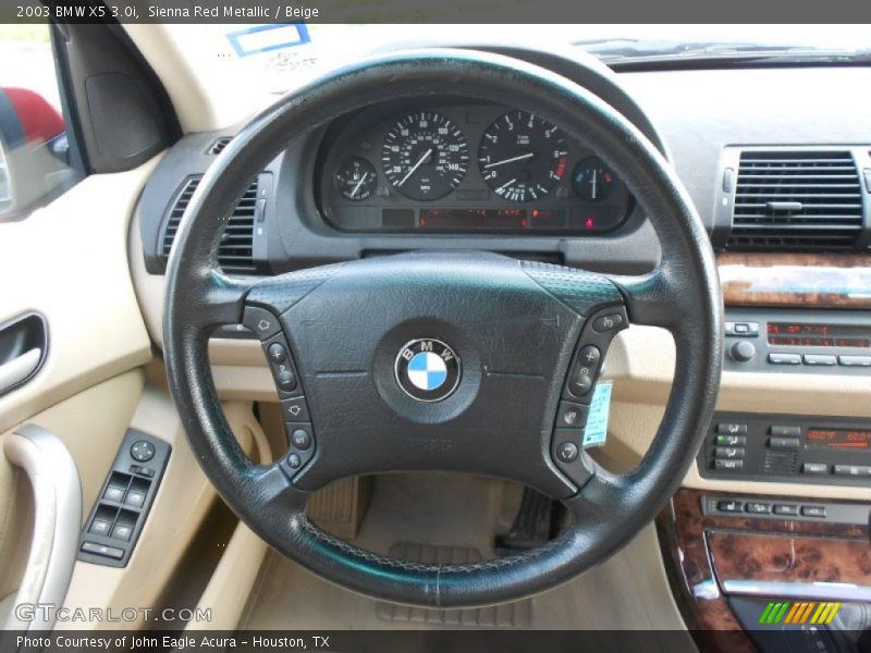 Sienna Red Metallic / Beige 2003 BMW X5 3.0i