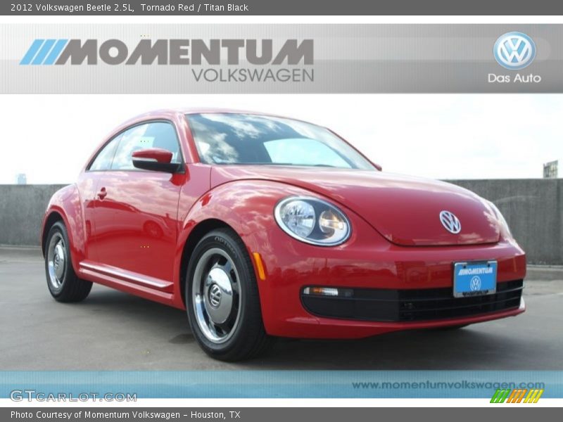 Tornado Red / Titan Black 2012 Volkswagen Beetle 2.5L