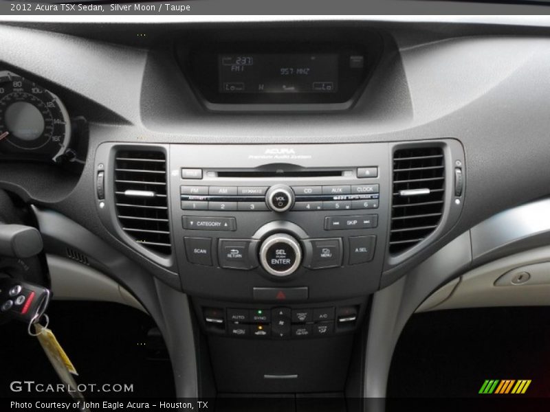 Silver Moon / Taupe 2012 Acura TSX Sedan