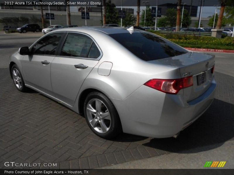 Silver Moon / Ebony 2012 Acura TSX Technology Sedan