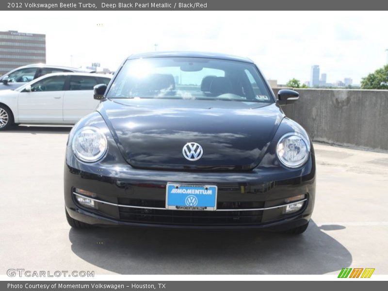 Deep Black Pearl Metallic / Black/Red 2012 Volkswagen Beetle Turbo