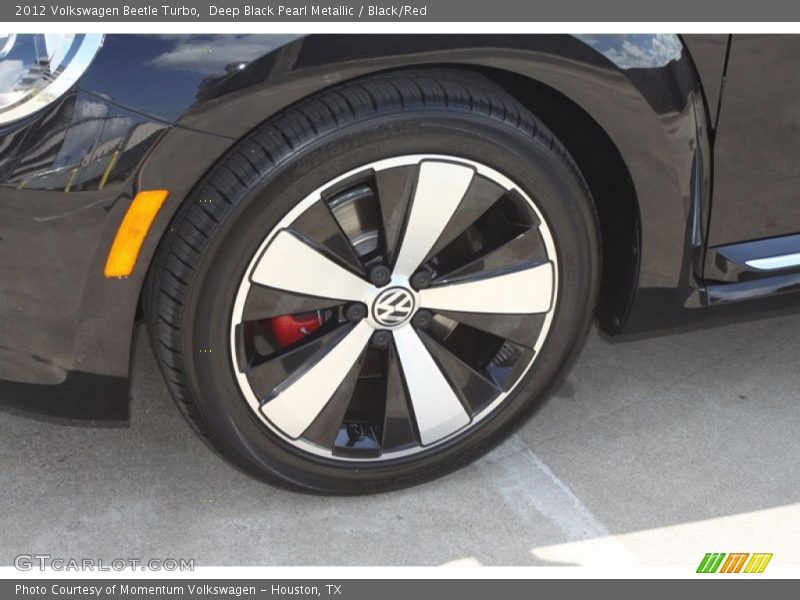 Deep Black Pearl Metallic / Black/Red 2012 Volkswagen Beetle Turbo