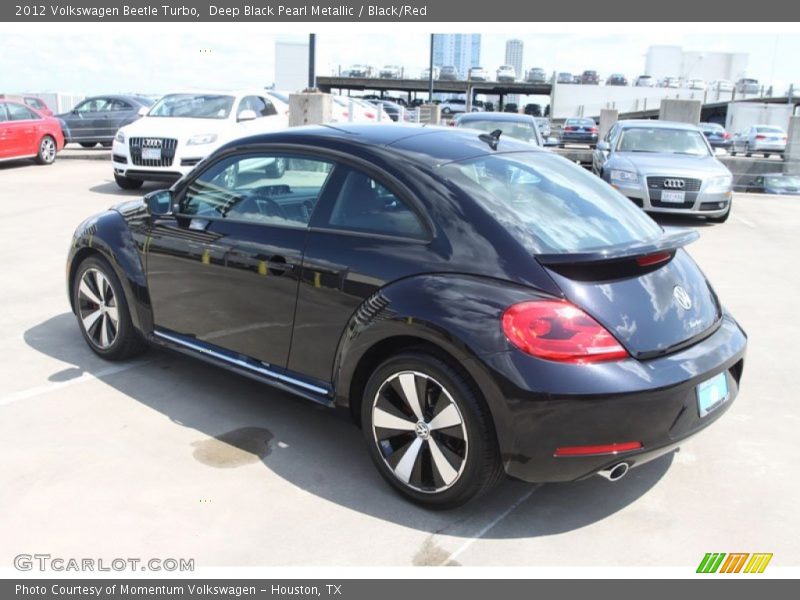 Deep Black Pearl Metallic / Black/Red 2012 Volkswagen Beetle Turbo