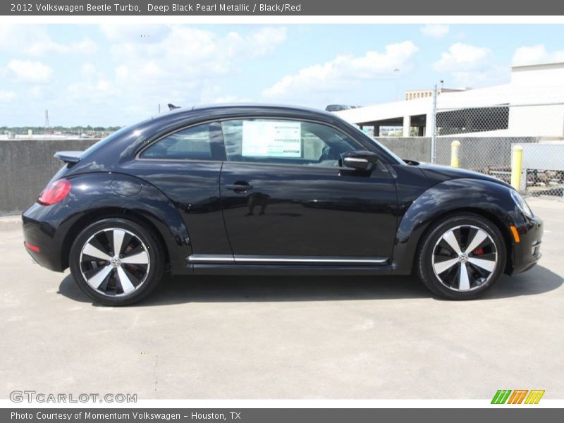 Deep Black Pearl Metallic / Black/Red 2012 Volkswagen Beetle Turbo