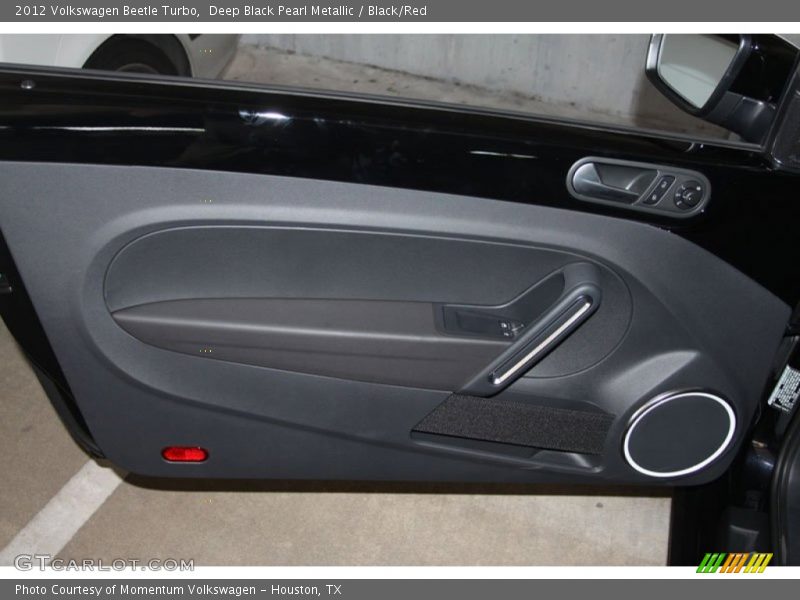 Deep Black Pearl Metallic / Black/Red 2012 Volkswagen Beetle Turbo