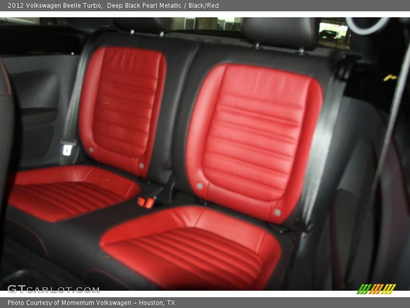 Deep Black Pearl Metallic / Black/Red 2012 Volkswagen Beetle Turbo