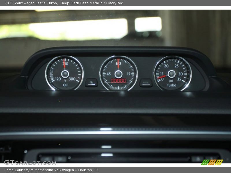 Deep Black Pearl Metallic / Black/Red 2012 Volkswagen Beetle Turbo