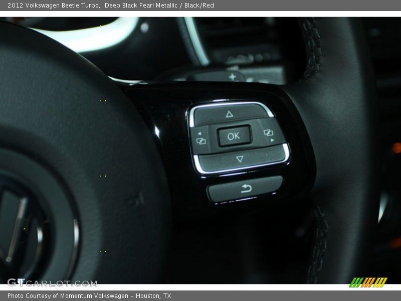 Deep Black Pearl Metallic / Black/Red 2012 Volkswagen Beetle Turbo